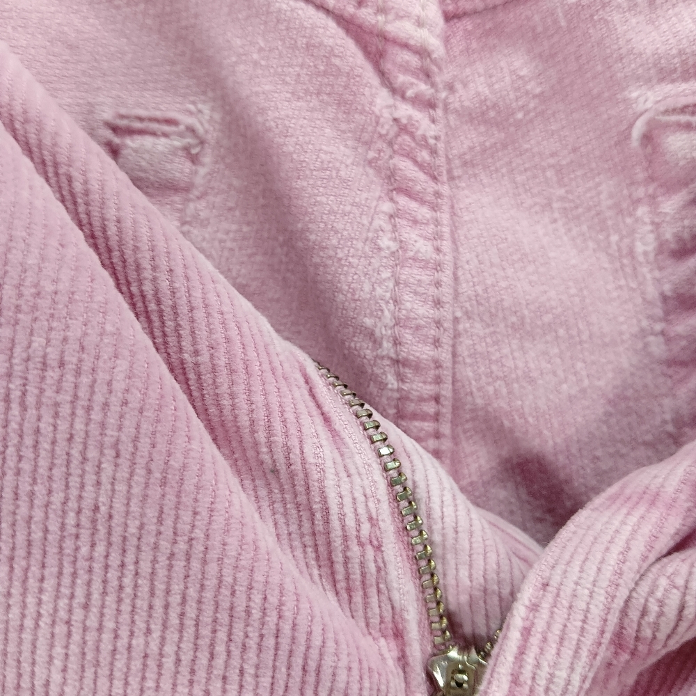 URBAN OUTFITTERS PINK CORDUROY FLARE TROUSERS HIGH WAIST BDG Y2K RIB UK W30 L30 - Picture 3 of 4